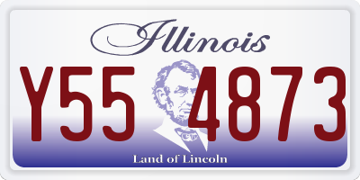 IL license plate Y554873