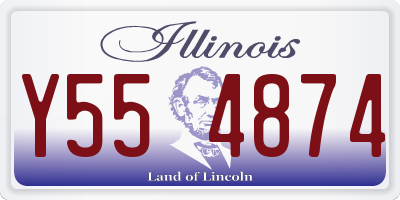 IL license plate Y554874