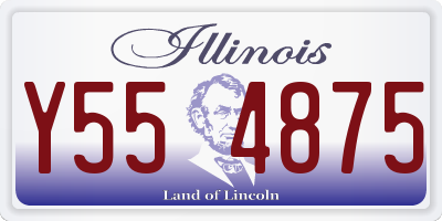 IL license plate Y554875