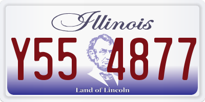 IL license plate Y554877