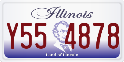IL license plate Y554878