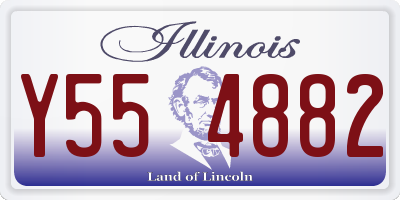 IL license plate Y554882