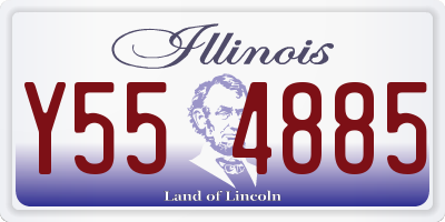 IL license plate Y554885