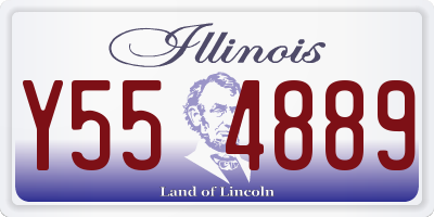 IL license plate Y554889