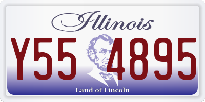 IL license plate Y554895