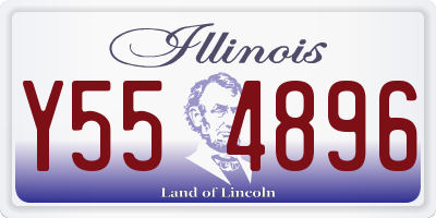 IL license plate Y554896
