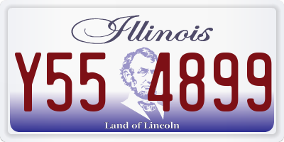 IL license plate Y554899