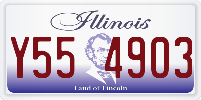IL license plate Y554903