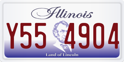 IL license plate Y554904