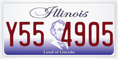 IL license plate Y554905
