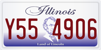IL license plate Y554906