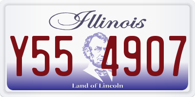 IL license plate Y554907