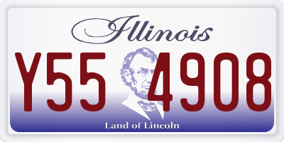 IL license plate Y554908