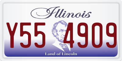 IL license plate Y554909
