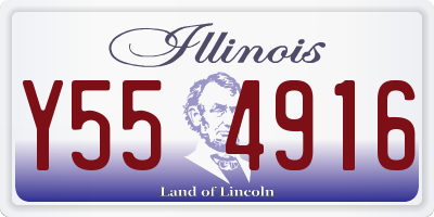 IL license plate Y554916