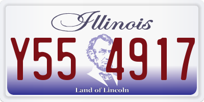 IL license plate Y554917
