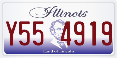 IL license plate Y554919