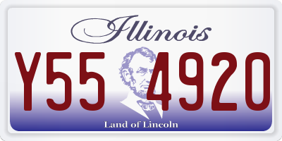 IL license plate Y554920