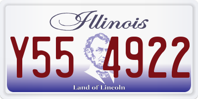 IL license plate Y554922