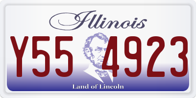 IL license plate Y554923