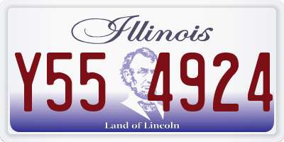 IL license plate Y554924