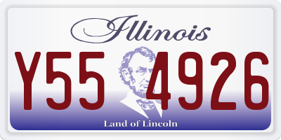 IL license plate Y554926