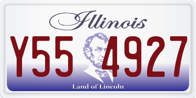 IL license plate Y554927