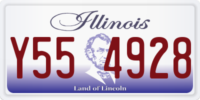 IL license plate Y554928