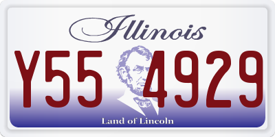 IL license plate Y554929