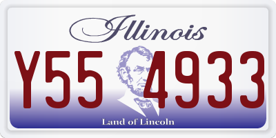 IL license plate Y554933