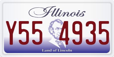 IL license plate Y554935
