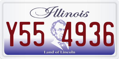 IL license plate Y554936