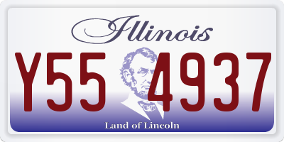 IL license plate Y554937
