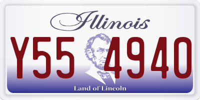 IL license plate Y554940