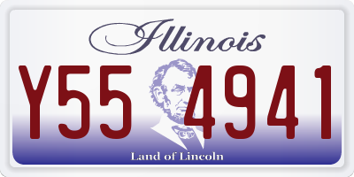 IL license plate Y554941