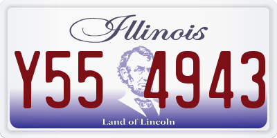 IL license plate Y554943