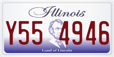 IL license plate Y554946