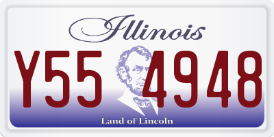IL license plate Y554948