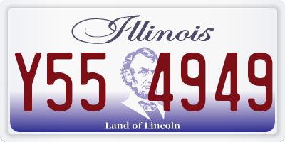 IL license plate Y554949