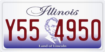 IL license plate Y554950