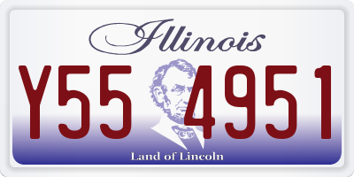 IL license plate Y554951