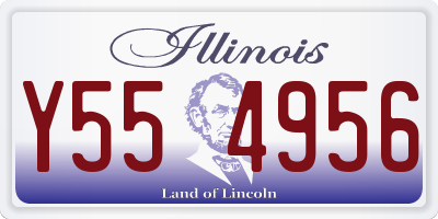IL license plate Y554956