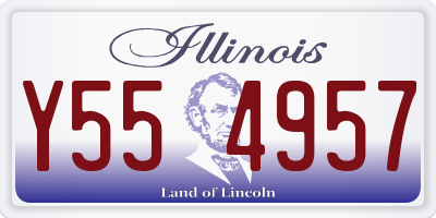 IL license plate Y554957