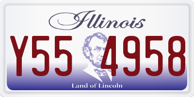 IL license plate Y554958