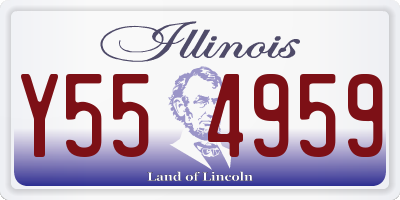 IL license plate Y554959