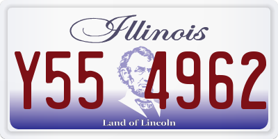 IL license plate Y554962