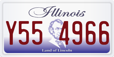 IL license plate Y554966