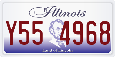 IL license plate Y554968