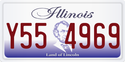 IL license plate Y554969
