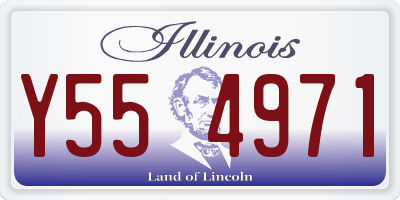 IL license plate Y554971